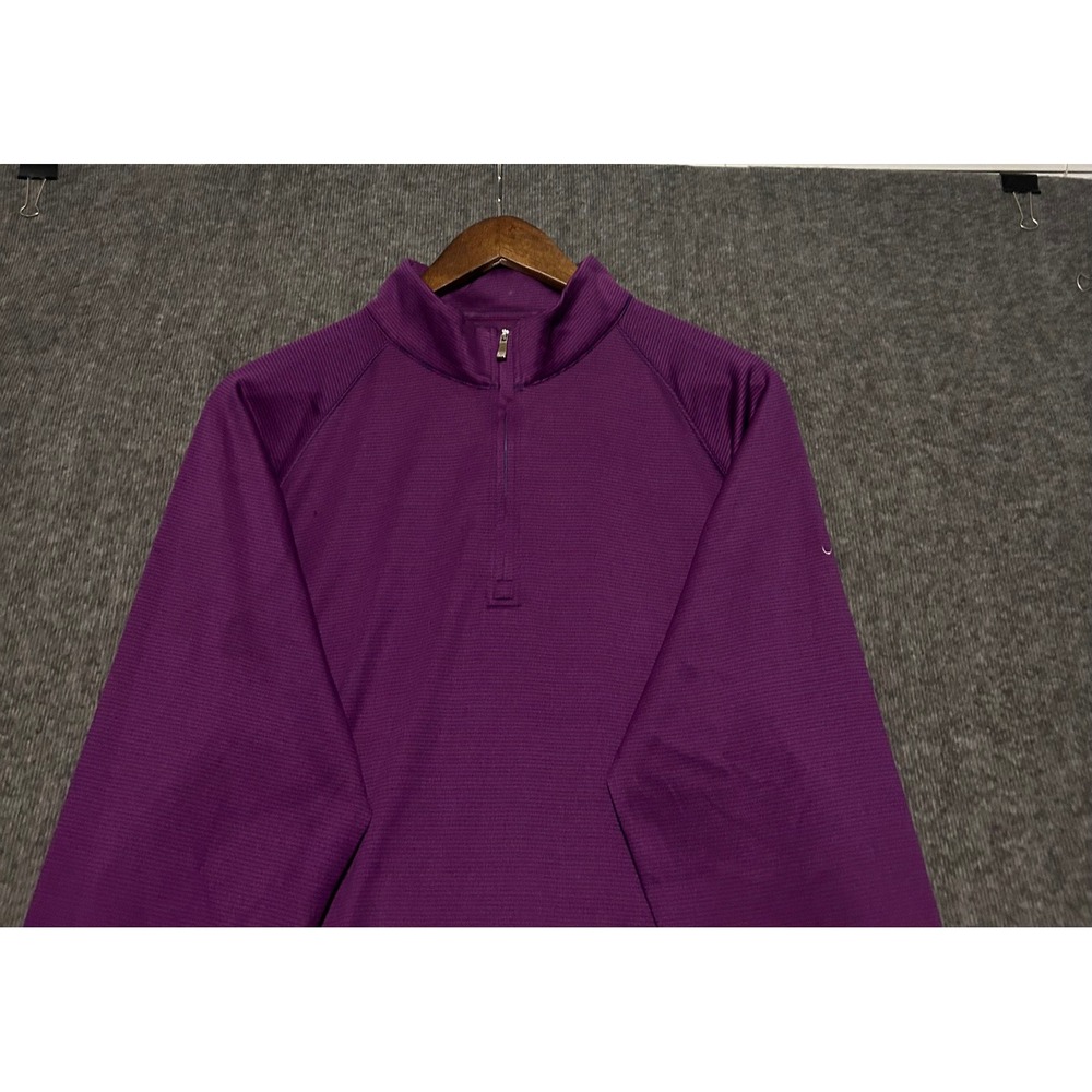 Holderness & bourne the somerville 1/2 zip pullover purple striped Large read